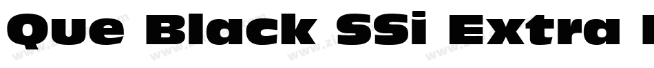 Que Black SSi Extra Bold字体转换